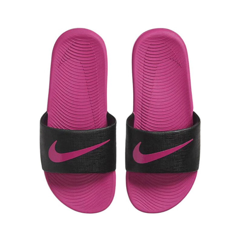 Ojotas NIKE KAWA PINK - DD8519-001 Negro-fucsia