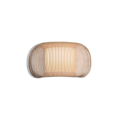 Lámpara de pared ondulada beige E27 MIRTA BA0142