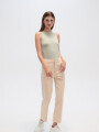Pantalon Vilehada Beige Claro