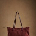 Imagen de Travel Bag Gamuza Vegana Con Cierre - Bordeaux