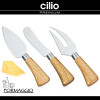 Set Cuchillos para queso Formaggio Cilio 3 piezas Set Cuchillos para queso Formaggio Cilio 3 piezas