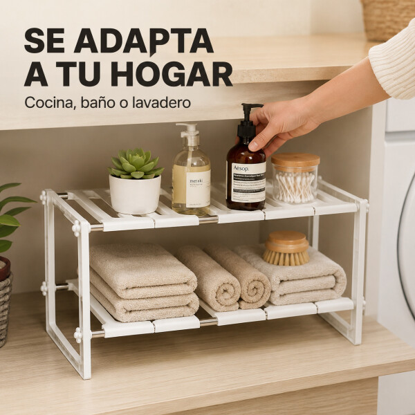 Organizador Estante Bajo Mesada Cocina 2 Niveles Calidad Organizador Estante Bajo Mesada Cocina 2 Niveles Calidad