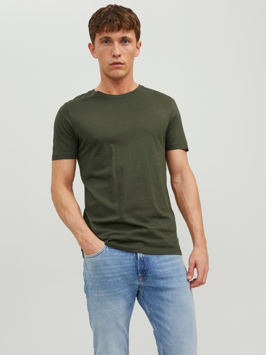 Polera Organic Básica - Olive Night 