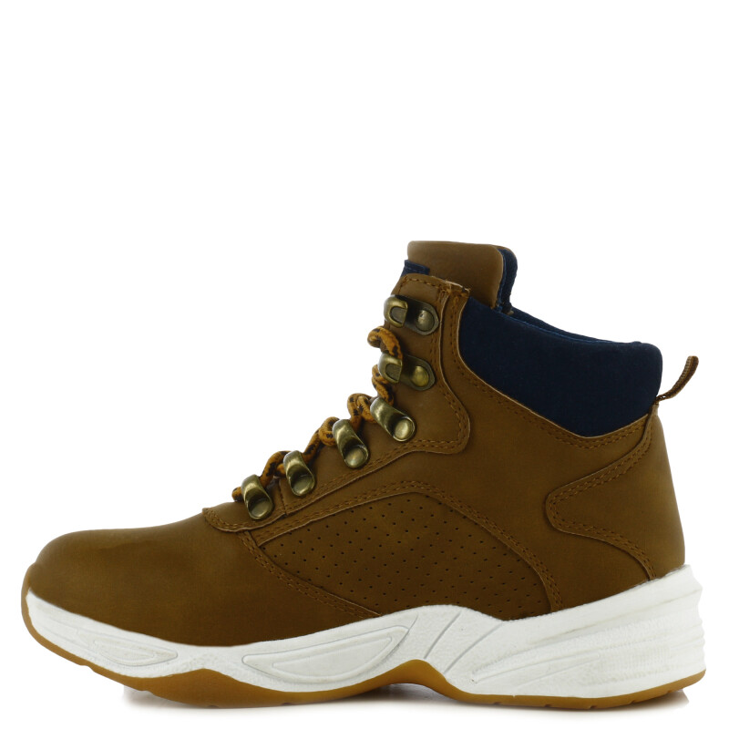 Bota de Niño Croco Kids LUSI acordonada Tan