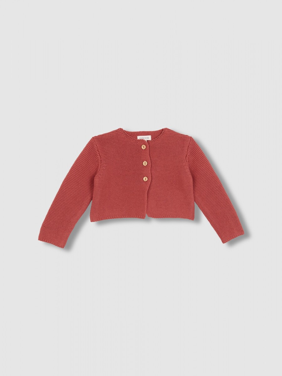 Chaqueta De Punto Manga Larga Piedra