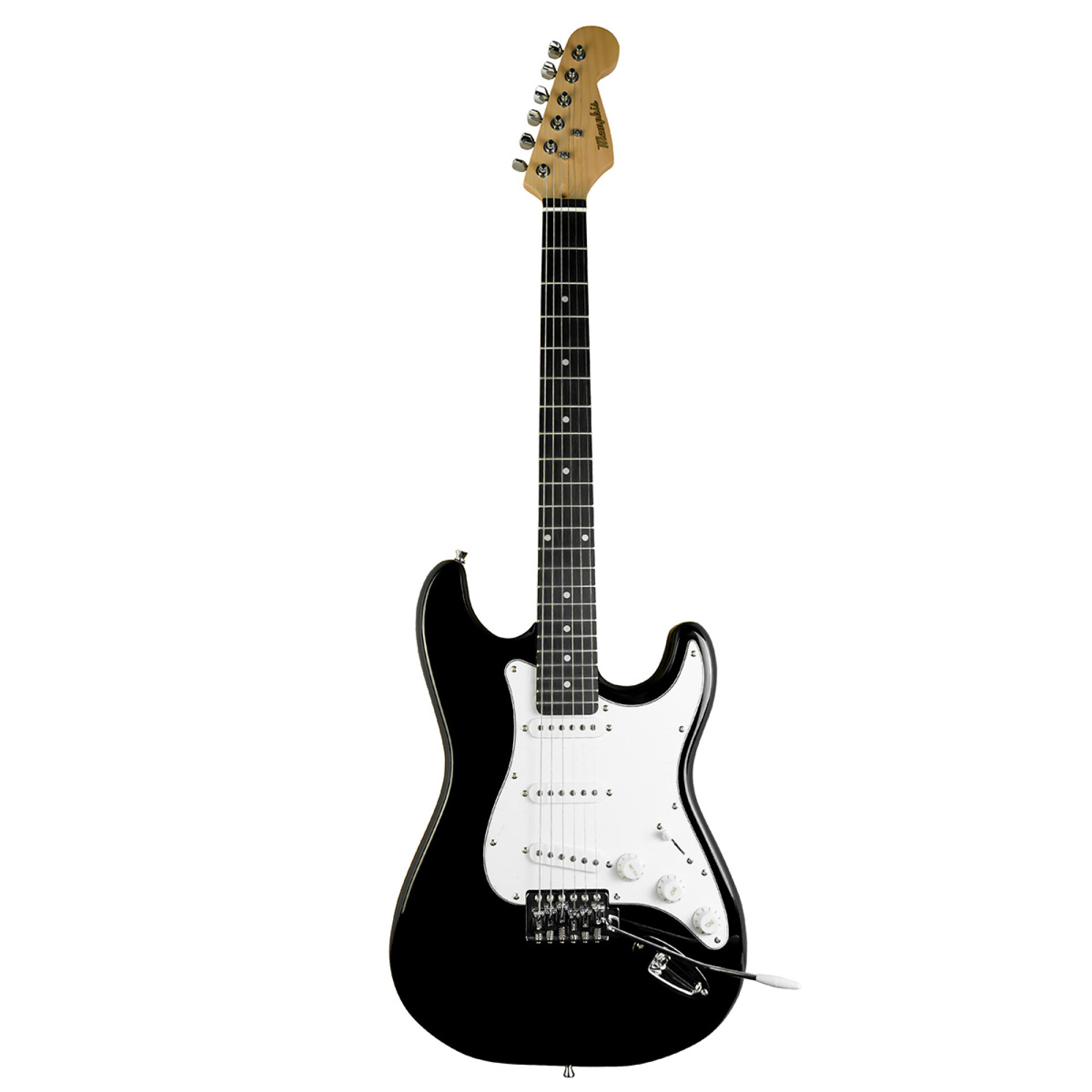 GUITARRA ELECTRICA/MEMPHIS E10WS STRATO BLACK — Woofer
