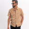 Camisa m/c bambula beige