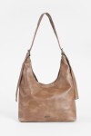 Cartera soft ojalillos marrón