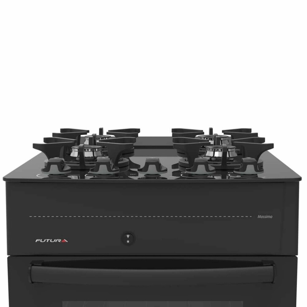 COCINA NEGRO GAS MASSIMA