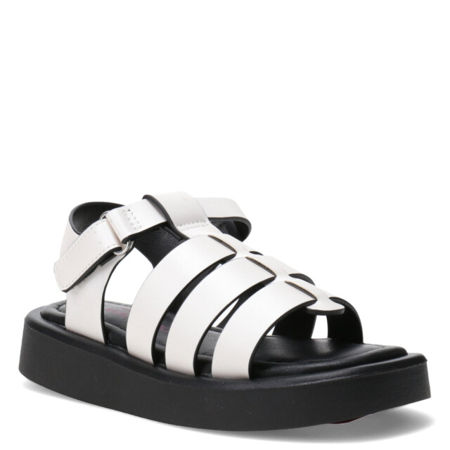 Sandalias de Niña MINI Miss Carol DUGA estilo franciscana Blanco Hueso