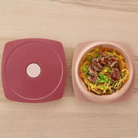 Tupper Hermético Maped Anti Derrames 900ml Rosado Tupper Hermético Maped Anti Derrames 900ml Rosado