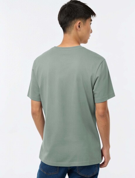CAMISETA BÁSICA UNISSEX REGULAR WORLD VERDE