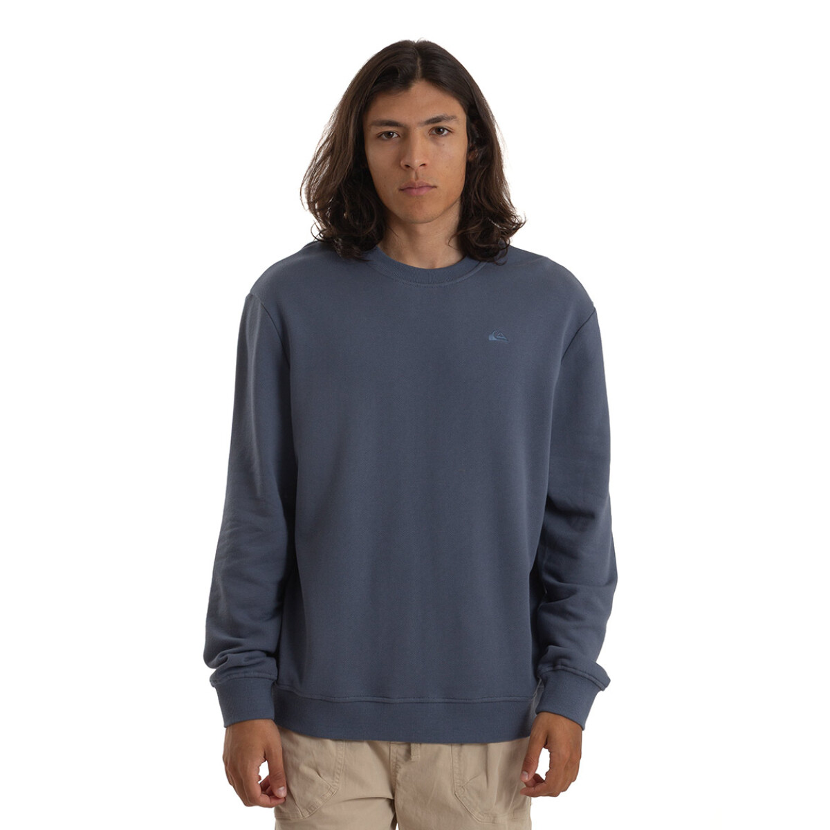 Quiksilver Buzo Basic Logo Hombre - Azul - Azul 