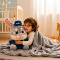 Frazada Peluche 1.60m X 1.00m Conejo