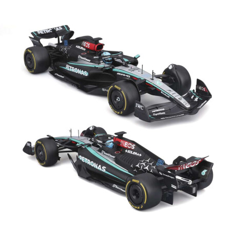 Auto Bburago Formula 1 Mercedes Benz Con Exhibidor Escala 1:24 Lewis Hamilton