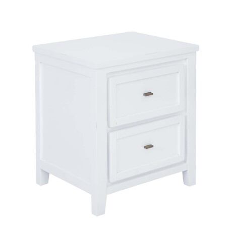 MESA DE LUZ MADERA-DE-MANGO BLANCO MILAN