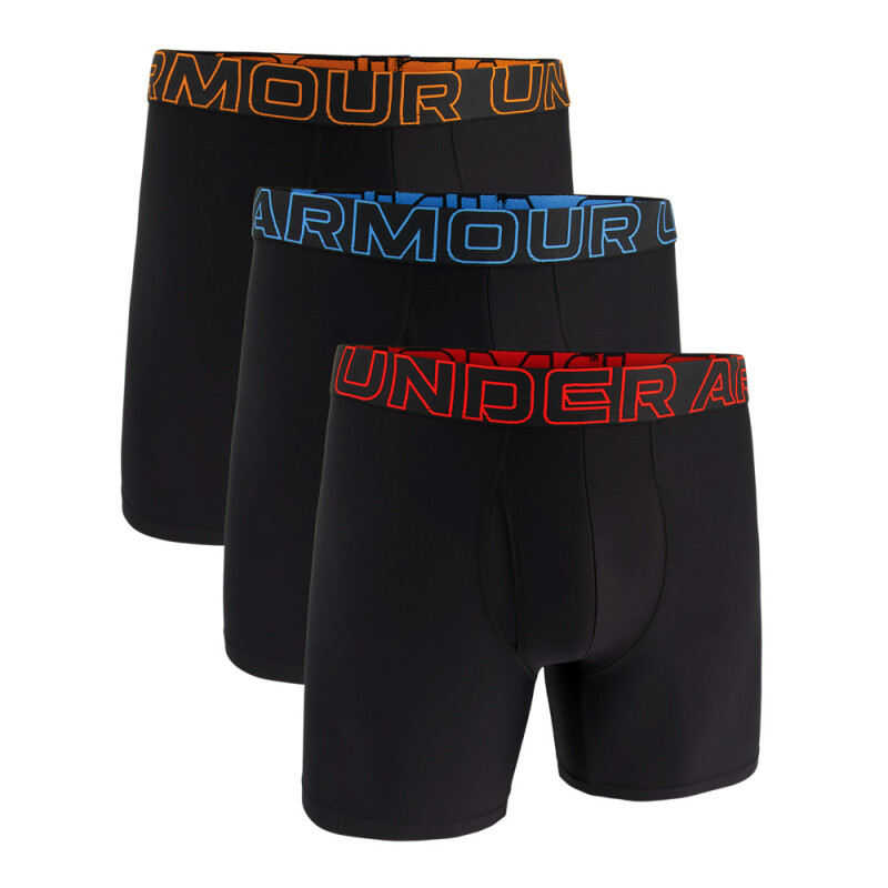 UA PERFORMANCE TECH - SOLID 6 IN 3PK BLA-002