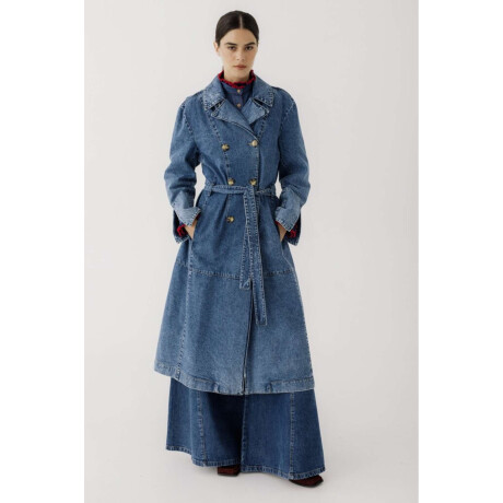 Trench Perfection Jean Azul Claro