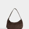 Bandoleras Bandolera Hobo Suede - Marron Oscuro