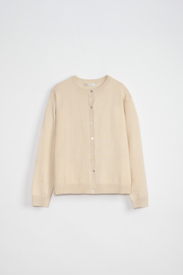 Saco rib Beige