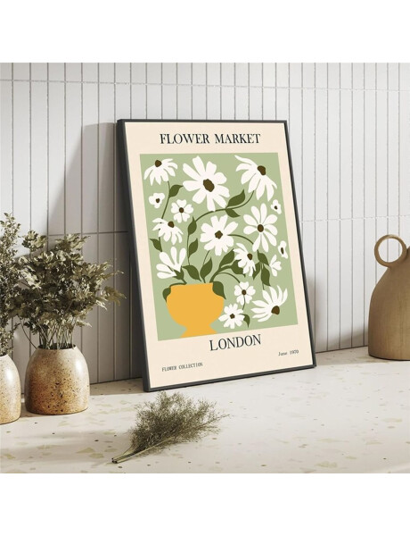 CUADRO 40x50cm MARCO FLOWER MARKET LONDON CUADRO 40x50cm MARCO FLOWER MARKET LONDON
