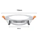 Plafón Led Circular Embutir Iluminación 7w Empotrar Pro Blanco