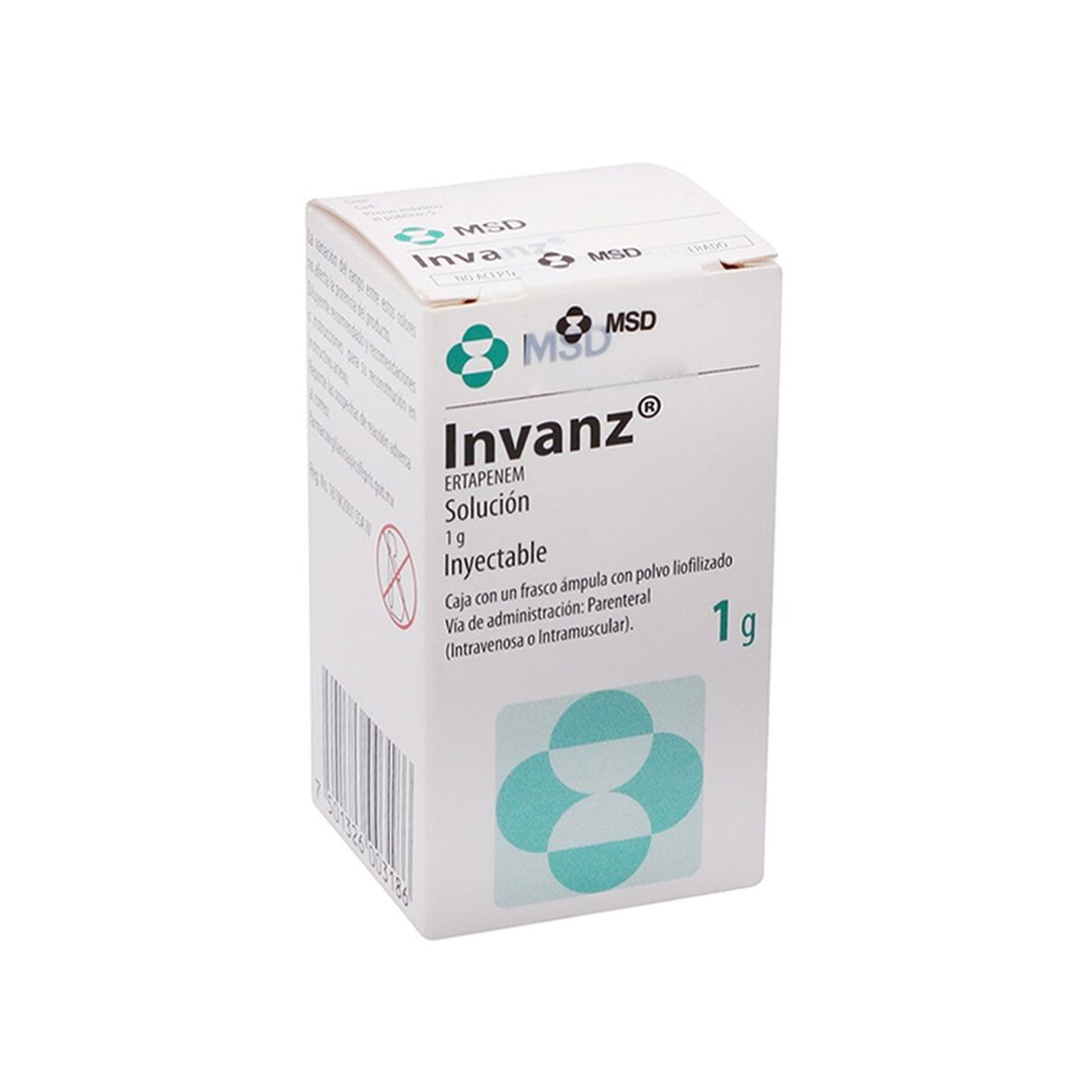 INVANZ (ERTAPENEM 1 G) INYEC. FRASCO X 1 