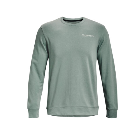 BUZO UNDER ARMOUR RIVAL TERRY LOGO Light Green