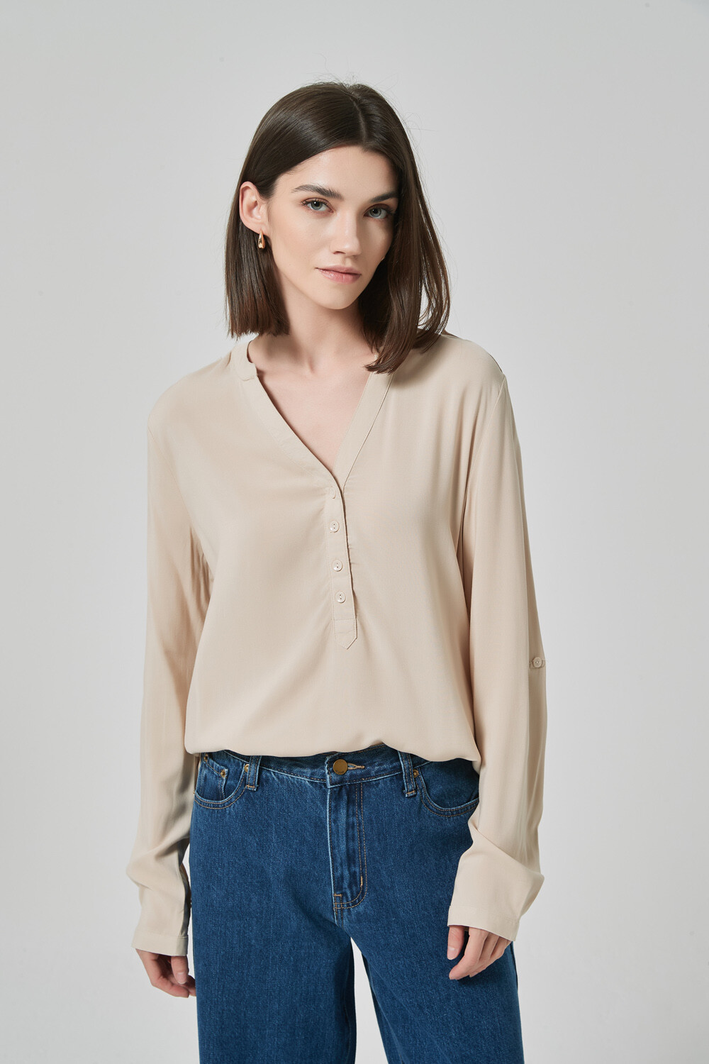 Blusa Yura Beige Claro