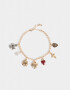 Pulseras Flexibles Con corazón Pulsera Flexible Con Multidijes - Dorado
