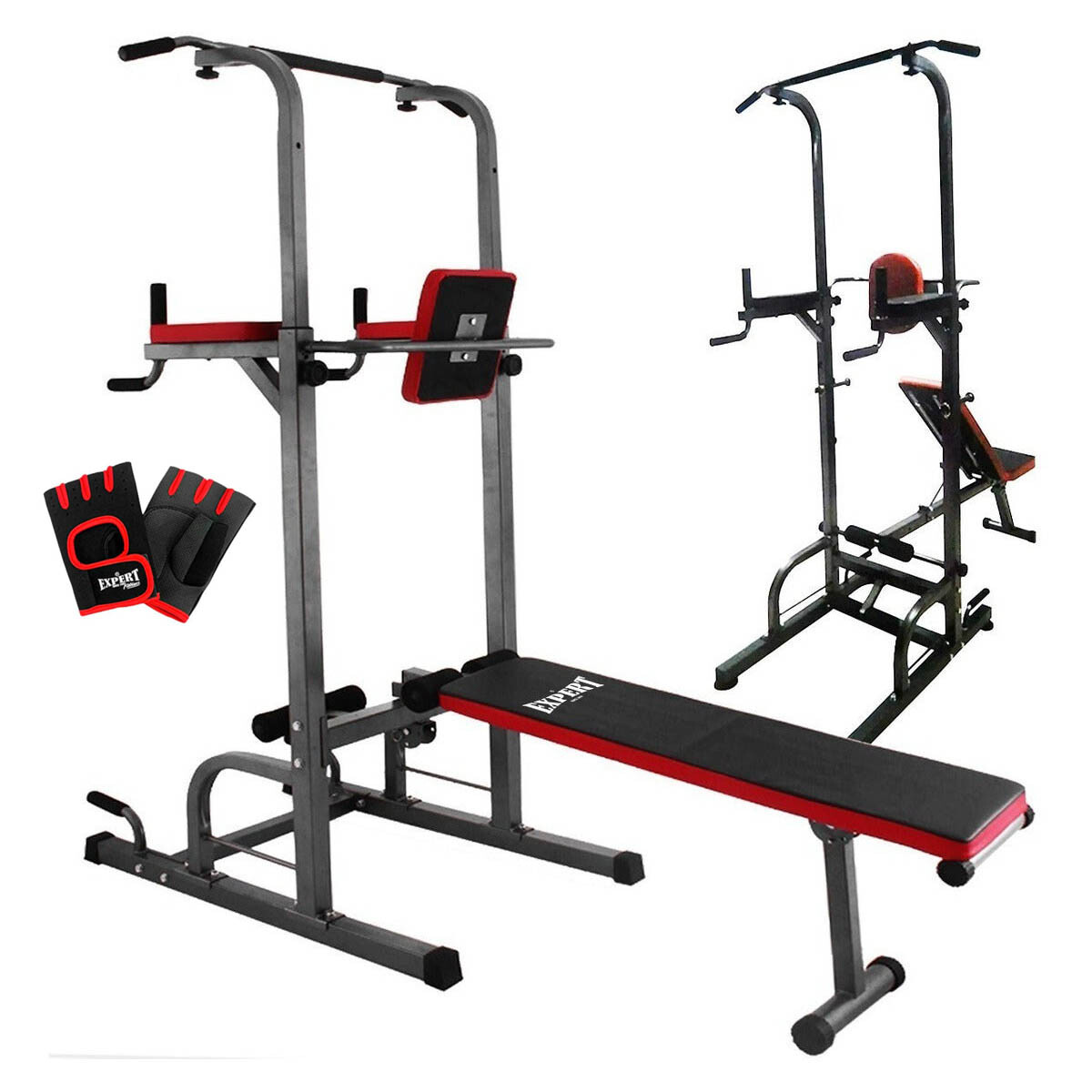 Gimnasio Multifunción Power Tower Abdominal Dominadas 