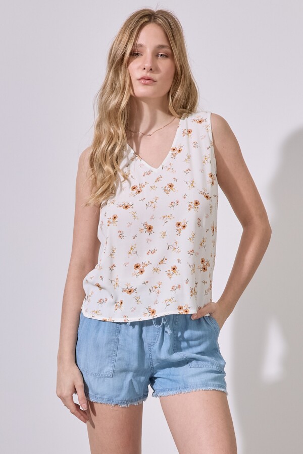 Blusa Flores CRUDO/MULTI