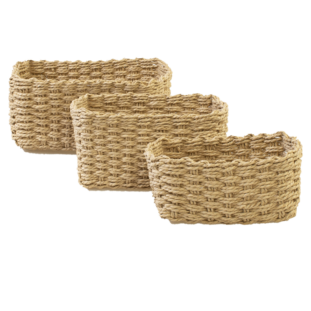 CESTO - FIBRA-NATURAL NATURAL-BEIGE RECTANGULAR 