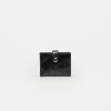 Billetera Sand En Cuero Liso Negro