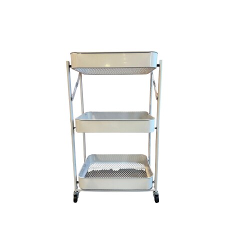 Carro Organizador Plegable Blanco