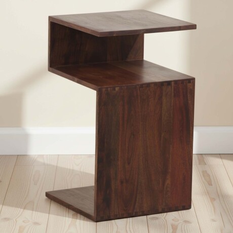 MESA AUXILIAR DE LIVING MADERA MARRON NUT ALMENDRA