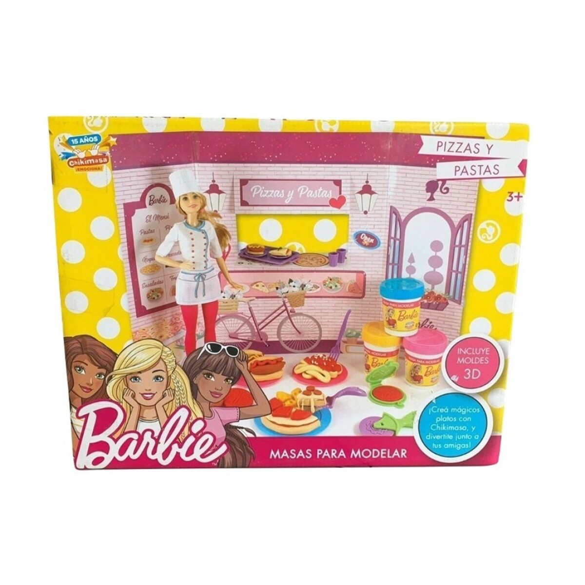Barbie Pizzas y Pastas con 3 Chikimasas 602 - 001 
