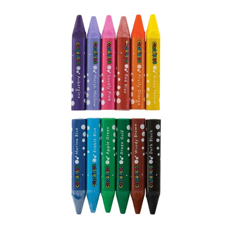 Pasteles Al Oleo x12 Color'Peps Maped 19 Pasteles Al Oleo X12 Color'peps Maped