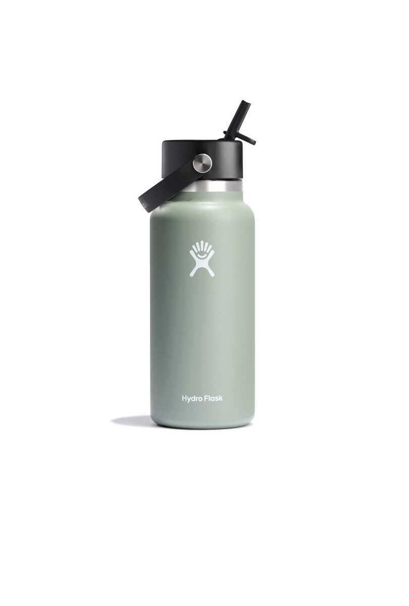Botella Hydro Flask 32 Oz (946ml) Wide flex straw cap - Agave 