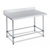 Mesa de Trabajo Inox 1.8 m. con respaldo sanitario Perpetua Mesa de Trabajo Inox 1.8 m. con respaldo sanitario Perpetua