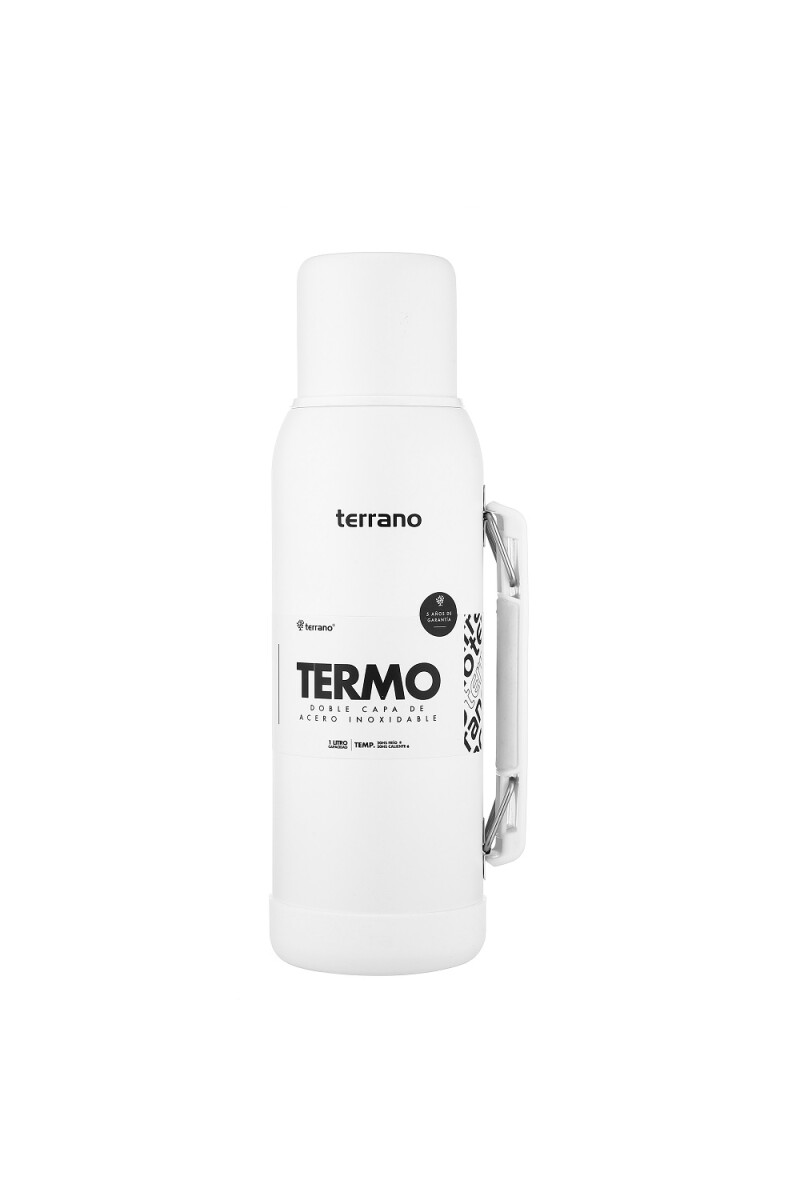 TERMO TERRANO NEW 1LT CON MANIJA PREMIUN BLANCO