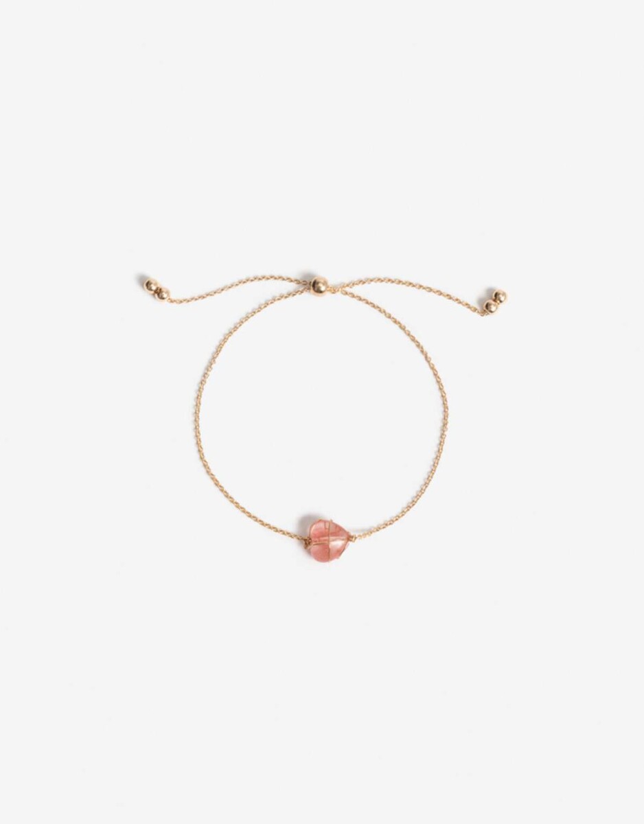 Pulsera Dije Corazón - Dorado 