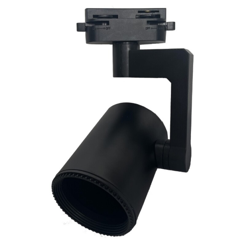 CABEZAL P/ RIEL MONOFASICO PAR20 NEGRO D80 L115 CABEZAL P/ RIEL MONOFASICO PAR20 NEGRO D80 L115
