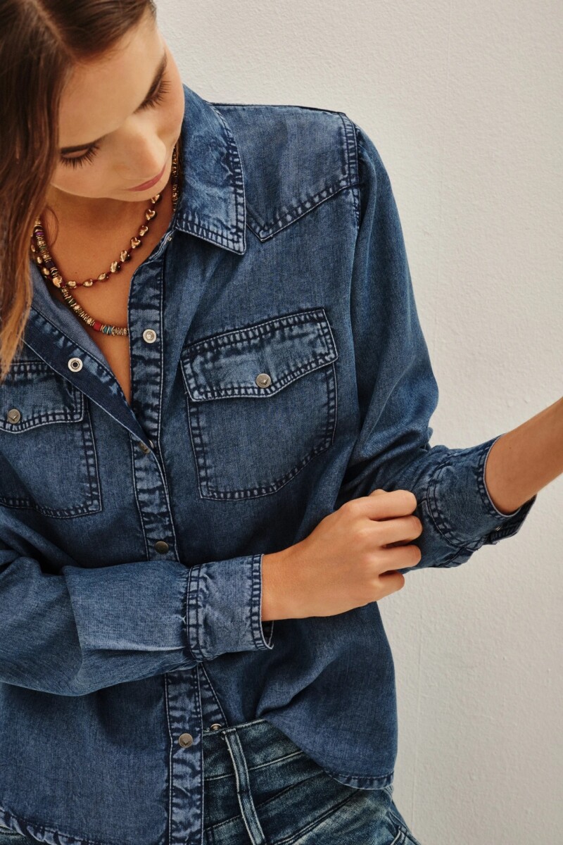 CAMISA TEXAN Azul
