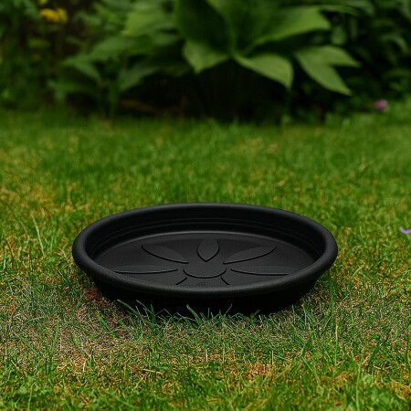 PLATO MACETA PLASMONT N4 31CM NEGRO PLATO MACETA PLASMONT N4 31CM NEGRO
