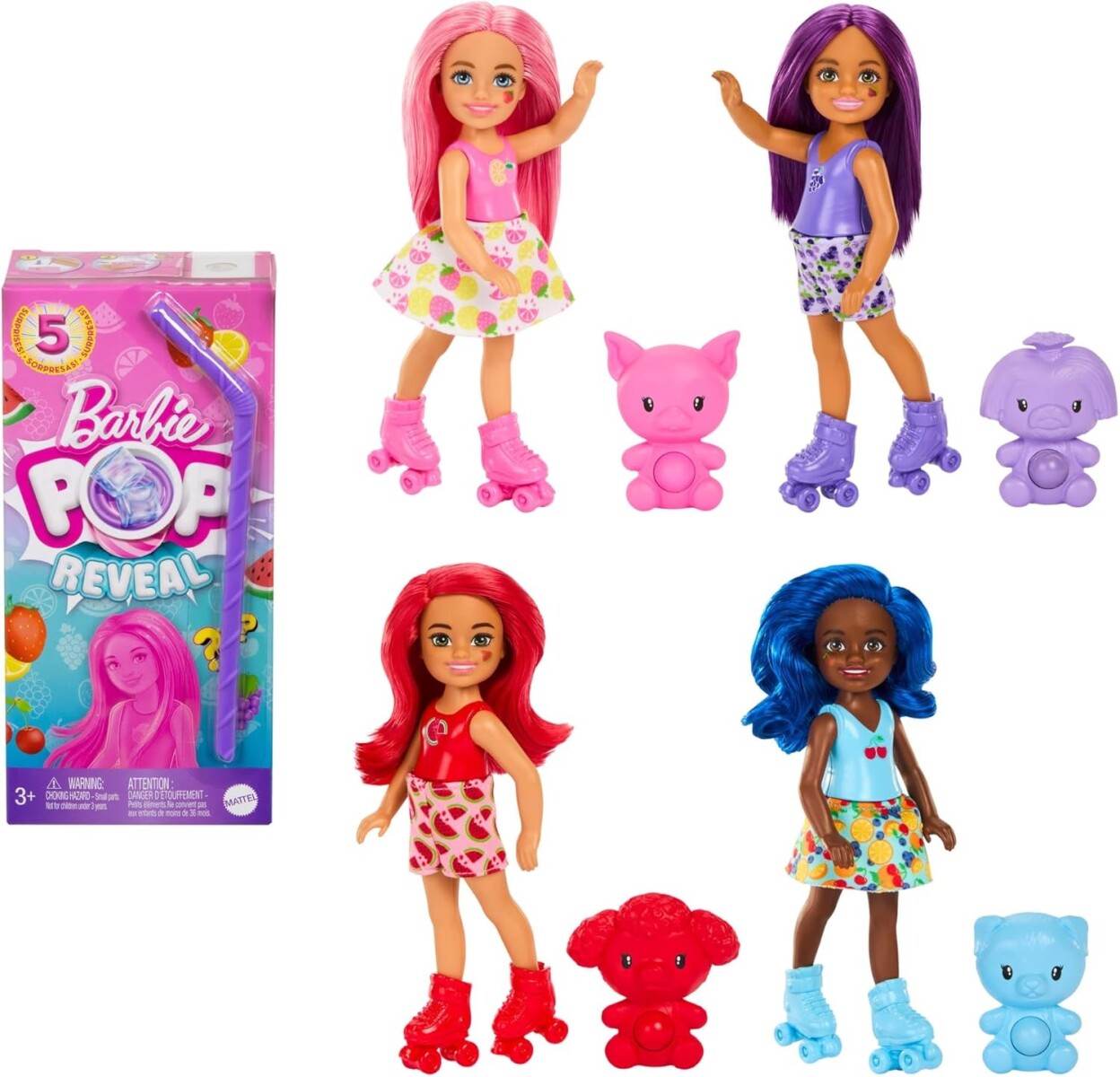 Muñeca Chelsea Barbie Pop Reveal Fruit Series 