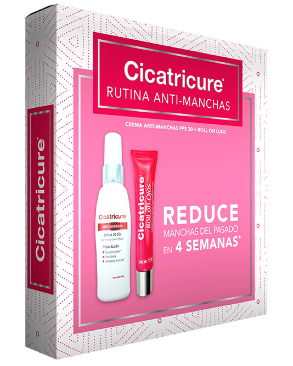 Pack Cicatricure anti-manchas crema día FPS 30 + roll on ojos 