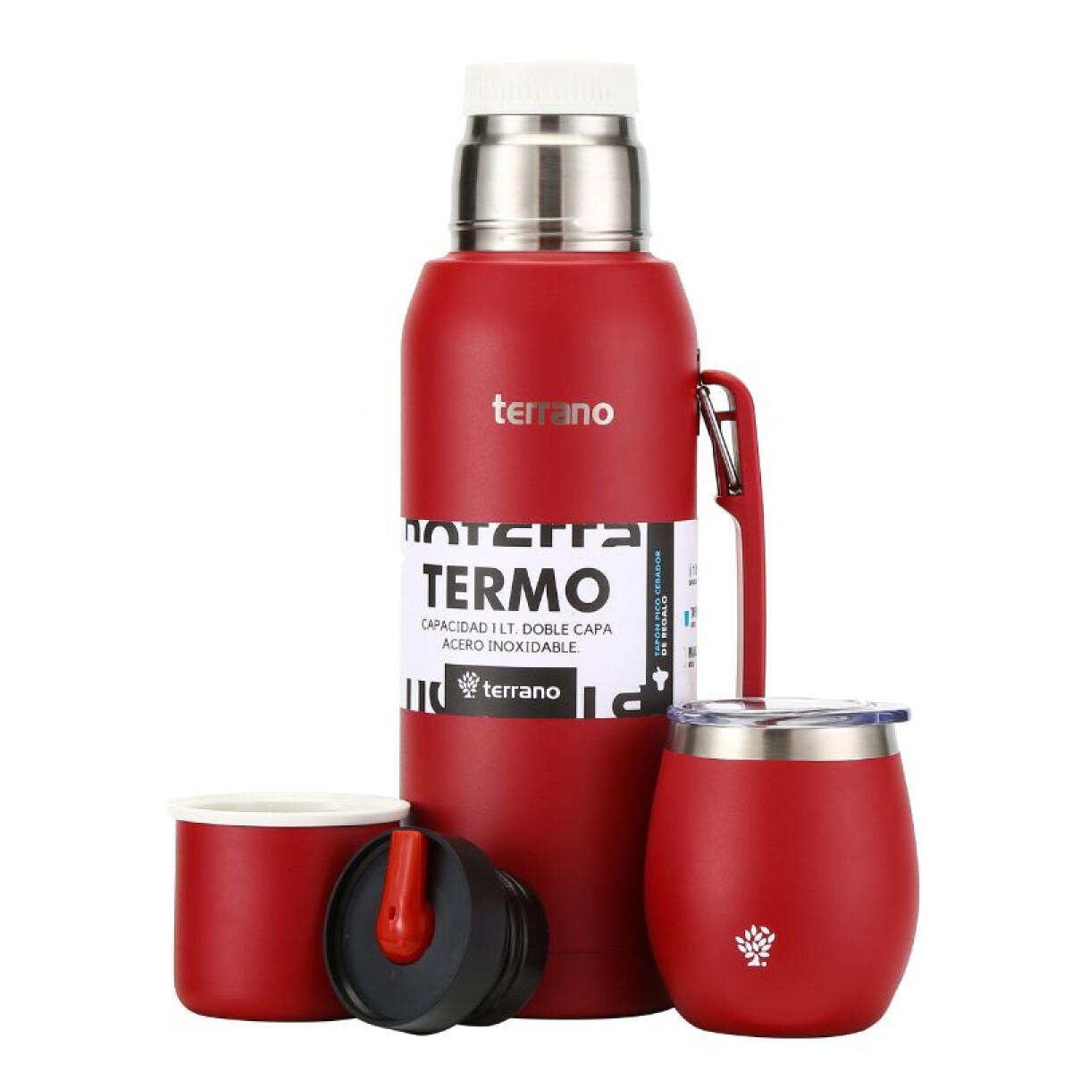 Set Acero 1Lt. Terrano - Rojo 