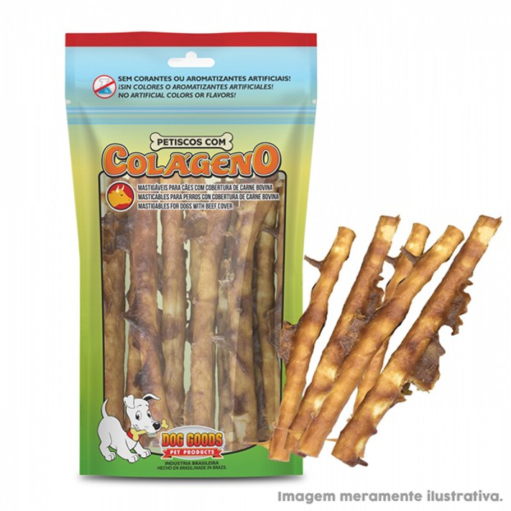 ROLL COLÁGENO MINI DOG GOODS CARNE X10 80G ROLL COLÁGENO MINI DOG GOODS CARNE X10 80G
