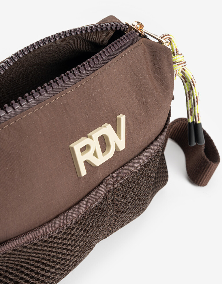 Porta Cosméticos Nylon Porta Cosméticos Rue Du Voyage - Marron Chocolate